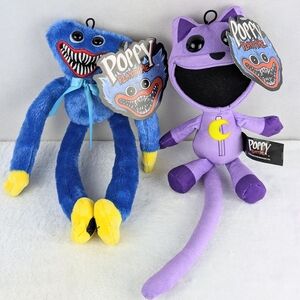 Blue and Purple Stuffed Animals